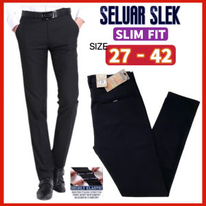 Seluar Slek Lelaki Mens Slack Formal Pants Urban Design Seluar Kerja Lelaki Remaja Office Wear