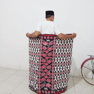 Sarung batik botol goyor sbl print ukuran 120 x 210 cm pria dewasa kain rayon santung tebal adem