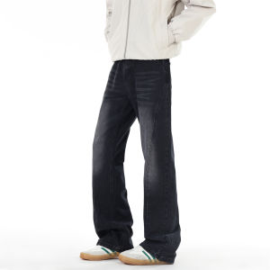 Washed Vintage High Street Style Mens Jeans Loose Straight Leg Trousers Autumn Spring Fashionable Brand Slimming Effect