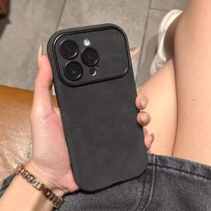 Simple Pure Color Flip Leather Protection Bag for  16 17ProMax 15 for Men And Women Trendy Autumn Winter Wallet