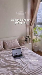 Bộ chăn ga gối 5 món Washed Cotton mềm mại thoáng khí - Set 2 vỏ gối 1 vỏ gối ôm 1 ga giường bo chun và 1 vỏ chăn