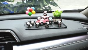 Bộ 6 Gấu Trúc Nhí Vui Vẻ Dễ Thương Trang trí taplo ô tô  trưng bày-Phụ Kiện Trang Trí Hơi Xe Hơi Bàn Làm Việc Laptop New 2024