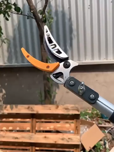 【รับน้ำหนัก 50kg】กรรไกรตัดผลไม้ 4เมตร ใช้สำหรับตัดกิ่งไม้สูง จับผลไม้ แถมใบเลื่อย ใบมีดคมมาก วัสดุเหล็ก SK5 กรรไกรตัดกิ่งด้ามยาว กรรไกรเก็บผลไม้ กรรไกรตัดกิ่ง กรรไกรตัดกิ่งไม้สูง ที่ตัดกิ่งไม้ กรรไกรตัดกิ่ง กรรไกรตัดกิ่งยาว