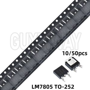 10/50PCS 78M05 LM7805 TO-252 7805 1000MA 5V NEW Three-terminal Voltage Regulator Tube