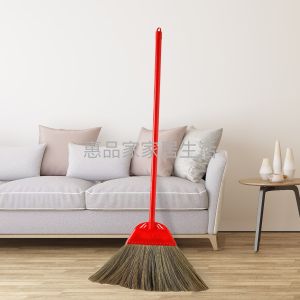 Natural Plant Broom Handmade Old Style Soft Hair Broom No Hair Stick No Static Electricity Dust Cleaning Tool for Home Use