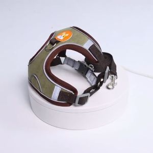 Dog Harness with Leash Set Reflective Walking Running Dogs Collars No Pull Outdoors Travel