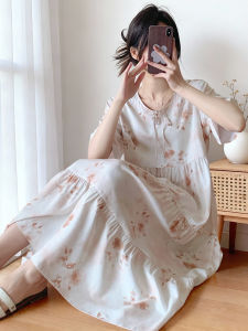 KASIHAN | Summer Lightweight Short Sleeve Loose Plus Size Sleep Dress