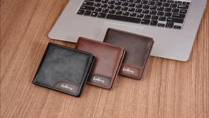 BAELLERRY D2405 Dompet Pria Lipat Bahan Kulit PU Leather Premium BAEOS
