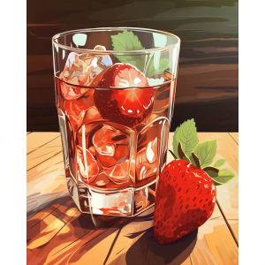 Acrylic Paint By Numbers Flower Scenery Painting By Numbers on Canvas Coloring By Number for Adults Paint Digital Art