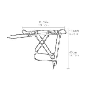 Aluminum Alloy Mountain Bike Rear Rackbicycle Rear Cargo Rack Road Bike Rear Rack Touring Luggage Rack Disc Brakes Riding