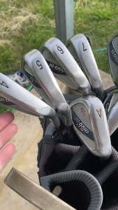 Bộ gậy golf nam số 18 13 cây Driver 10.5* gỗ 3 Rescue U4 Putter sắt 4-9PSA Flex R nguyên bản
