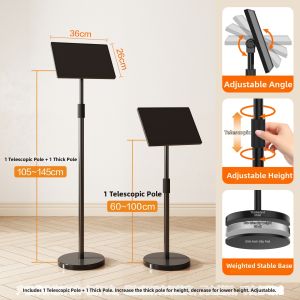 Adjustable and Movable Reading and Writing Stand Learning Shelf