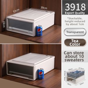 XUNHUAI | Transparent Drawer Style Large Capacity Clothing Storage Box