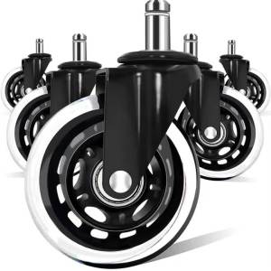 1/3/5pcs Office Chair Caster Wheels Roller Rollerblade Style Castor Wheel Replacement Furniture Caster