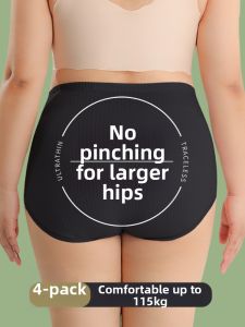 MsPai | Large Size High Waist Pure Cotton Innerwear