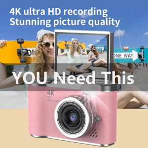 4K CCD 8X Zoom Digital Camera 48MP Digital Photography Camera 180°Flip Screen Selfile Cameraa