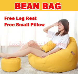【Type B】Beanbag Sofa Premium Bean Bag Chair Soft Cushioning Bedding / Floor / Rainbow
