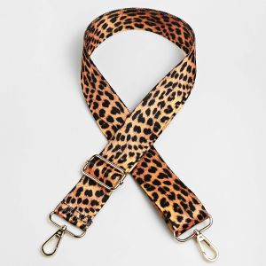 1 Piece 1.50 Inch Wide Adjustable Handbag Purse Strap Replacement Crossbody Shoulder Strap Leopard Heat-Transferred Print Strap