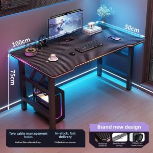 Foldable Gaming Office Carbon Fiber Double-layer Table