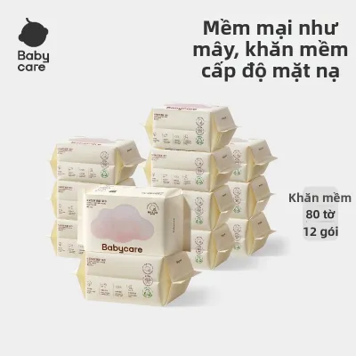 BC BABYCARE | Khăn Ướt và Khô Dành Cho Bé Yêu 80 Miếng