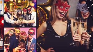 Masquerade Mask with Butterfly Flower Half-Face Venetian Lace Mask for Halloween Performance Party