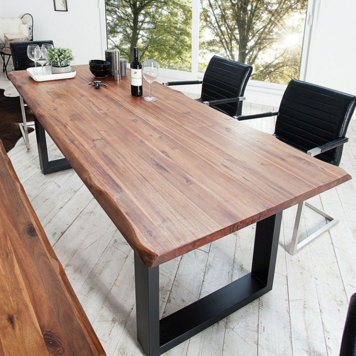 Loft Large Conference Table Long Table American Style Solid Wood ...