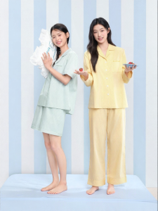 Secret World | Quần Áo Ngủ Tay Dài Quần Dài Bằng Cotton cho Phụ Nữ