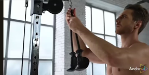 ที่จับแบบเชือก (เล่นแขนหลัง) แบบมือจับ Tricep Rope Attachment