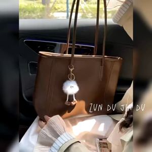 retro large capacity tote bag for women fashionable commuter handbag new shoulder bag leather tote bag College Students Shoulder Bags For Woman