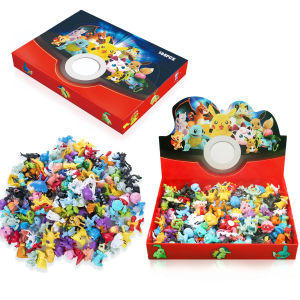 Takara Tomy | 24-144Pcs Pokemon Anime Figure Pikachu Action Toys 2-3cm Cartoon Mini Pet Ornamental Decoration Collect Model Doll Toy Gift