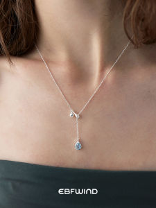 Elegant Romantic French Design Pullable Drop Pendant Simple Cool High-End Feeling Necklace EBFWIND Sea Spirit  Outburst