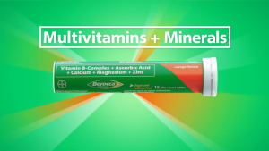 Berocca Multivitamins & Minerals Effervescent tablets (10s 15s & 30s) L2