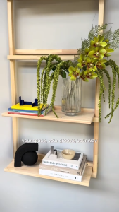 Multi-Layer Detachable Floating Wooden Shelves Organizer - Space Saving Durable Easy to Assemble Display Rack for Books Plants Kitchen Living Room and Office Storage with Elegant Natural Wood Finish