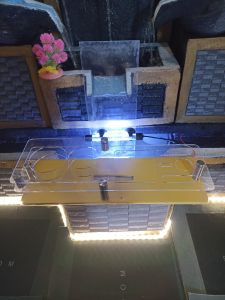 MINI BAR mobil /truck ukuran 45×15 dilengkapi lampu led dan USB