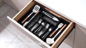 Retractable Cutlery Organiser Cutlery Holder Expandable Utensil Tray for Kitchen Adjustable Silverware