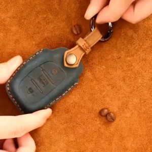 Hyundai Tucson Key Cover Hyundai Key Case Authentic Top Layer Cow Leather Handmade Retro Style