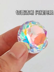 人造水晶彩色钻石 透明玻璃钻石 家居装饰品 婚庆摆件 聚宝盆 风水摆件 Feng Shui Decor Artificial Glass Diamond Home Decoration