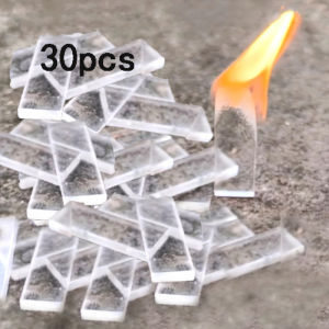 30/60Pcs Easy To Carry Fire Starter Outdoor Material Plastic Strip of Fire Starter Camping Gear Tool