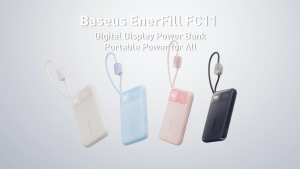 【CCC Certified】Baseus FC11 Dual-Cable Power Bank Digital Display Fast Charging 10000mAh/20000mAh For All Phone