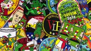 2024 Oeteldonk Emblem Embroidery Patches On Clothes Carnival Symbol Frog Iron On Patch For Clothes Fusible Patches Badge Gift
