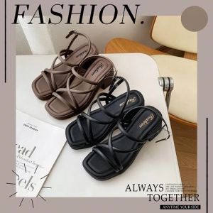 LKShoes พร้อมส่ง ทั่วไทย รองเท้าส้นสูงแฟชั่น สูง 2.8 นิ้ว เสริมส้นแบบปังๆ ใส่ปุ๊บสูงปั๊บ 5 สีเลยน๊า เลือก 5 ตัวเล็กห้ามพลาดเลยจ้า