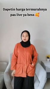 SITARA Blouse Oversize Bahan linen by Amoera