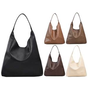 MOJOYCE Elegant Retro Shoulder Bag for Women Soft PU Leather Crossbody Handbag with Stylish Design and Spacious Interior for Daily Wear