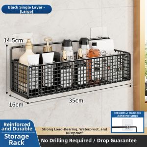 Hanging Spice Storage Rack Hole-Free Mounting