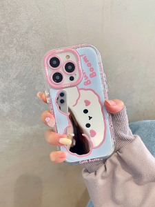 เคสโทรศัพท์มือถือ X-IT ป้องกันการตกหล่นแบบกระจกเต็มจอสำหรับ Apple iPhone 15 pro Max 14 pro 13 12 11 SE XS XR ดีไซน์น่ารักสำหรับผู้หญิง