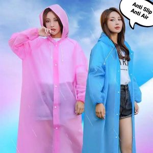 Baru!! Jas HUJAN Model K-O-R-E-A Transparant Setelan Premium All Size Pria Wanita