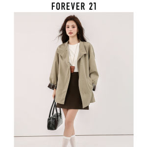 Forever21 | Casual Commuter Mid-long Checkered Coat