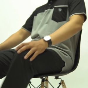 KHOIRUMMAH Koko Kurta Saad | Kurta Pria Dewasa Lengan Pendek | Koko Polos Pria | Red