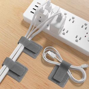 10/20pcs Reusable Cable Ties Fastening Wire Organizer Cord Holder Self Adhesive Adjustable Cord Organizer Straps Desk Management