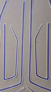 Striping Stiker Polet List Motor Honda GL 100 Ungu Cacing GL100 1982 82 List Body Standar